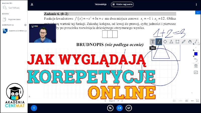 Jak wygladaja korepetycje online