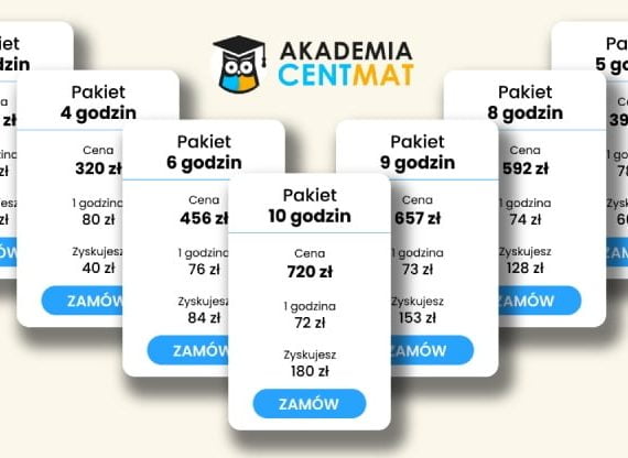 Nowe pakiety godzin dopasowane do Ciebie oraz nowy cennik zajęć